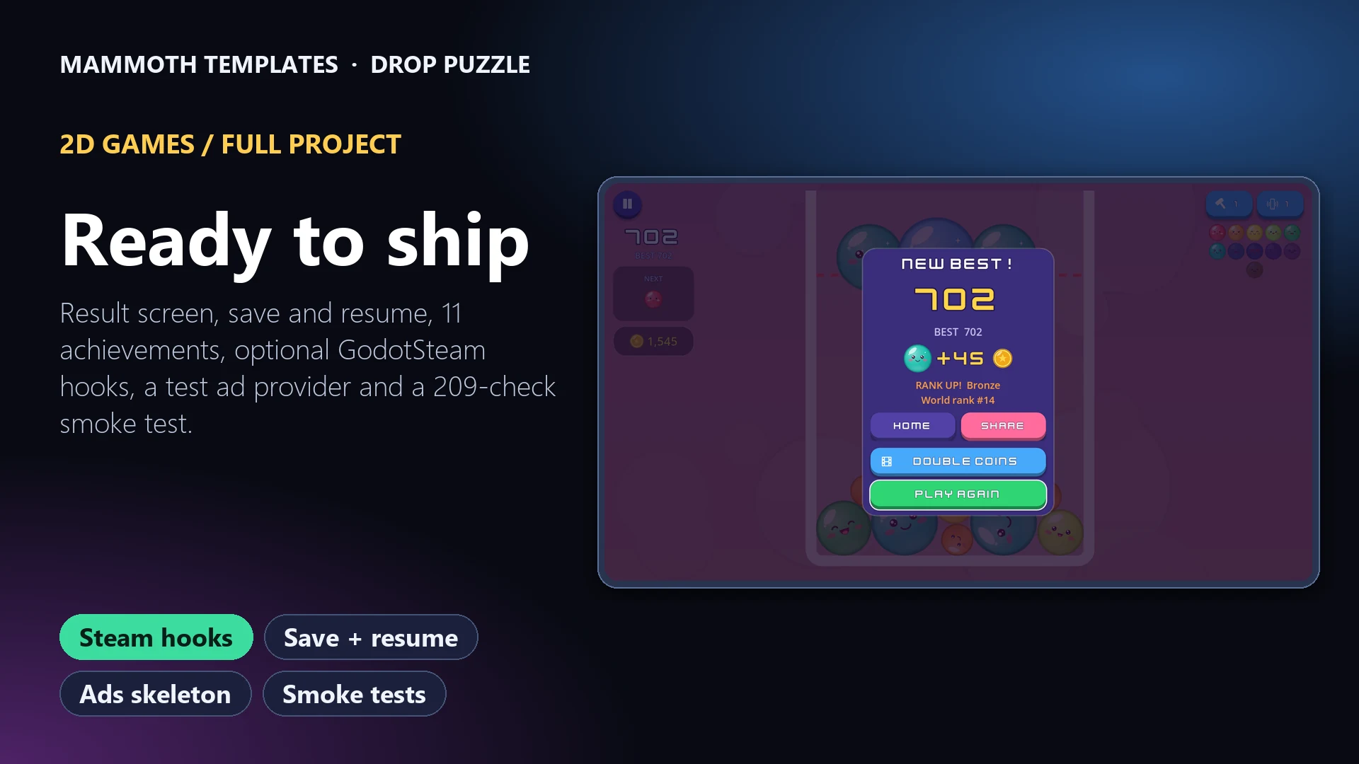 Coin Drop Container Drop Puzzle — Mammoth Templates